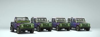 Land Rover lanza nueva opción de doble cabina para el Defender V8 con pintura que cambia de color