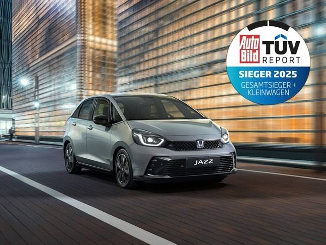 Honda Jazz e:HEV, el mejor híbrido y eléctrico según TÜV Report 2025